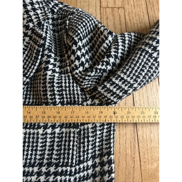 Talbots Houndstooth Blazer Womens Size 10 Black White Career Jacket - Picture 5 of 7